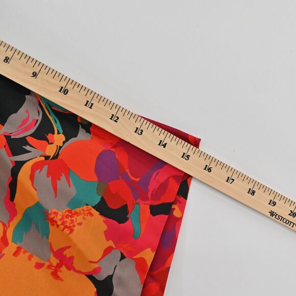 AIDAN MATTOX Dress Womens Size 12 Floral Printed Short Kimono Sleeve VNeck Multi - Picture 13 of 13